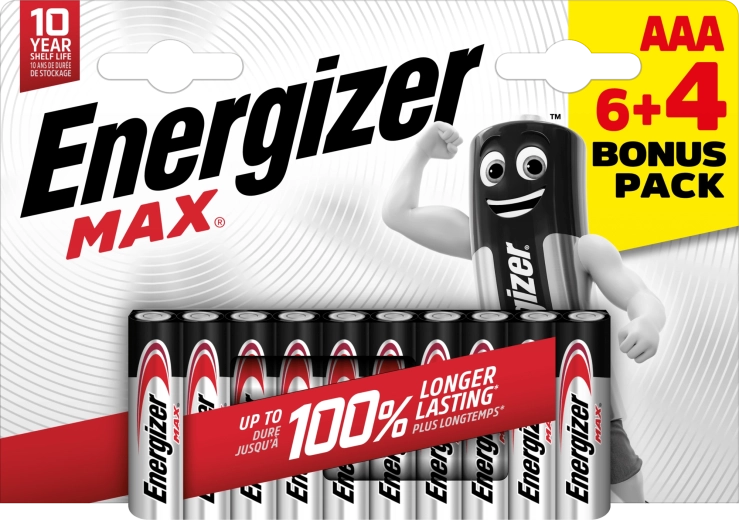 Energizer Max AAA aluselised patareid 10 tk