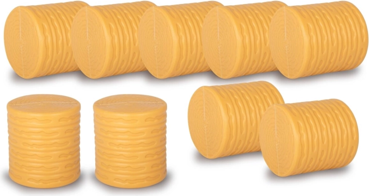 JAMARA Small Round Hay Bales, 9 Pieces
