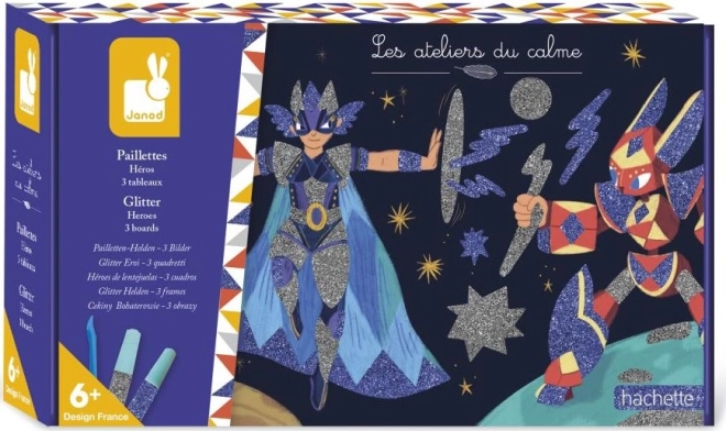 Janod Värviline liiv sädelevate kaunistustega Kanglased