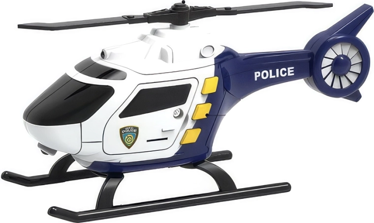 Police helicopter with light and sound effects, 16.5 cm
