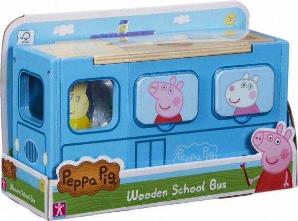 Puidust kujundisorteerija koolibussi kujul PÕRSAKE PEPPA