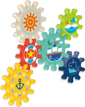 Bath Gears - Set of 6 Pieces