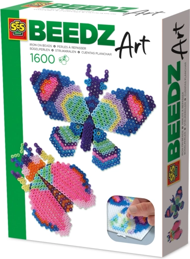 Triigitavad helmed BEEDZ Art – liblikas ja mardikas, 3D-efekt