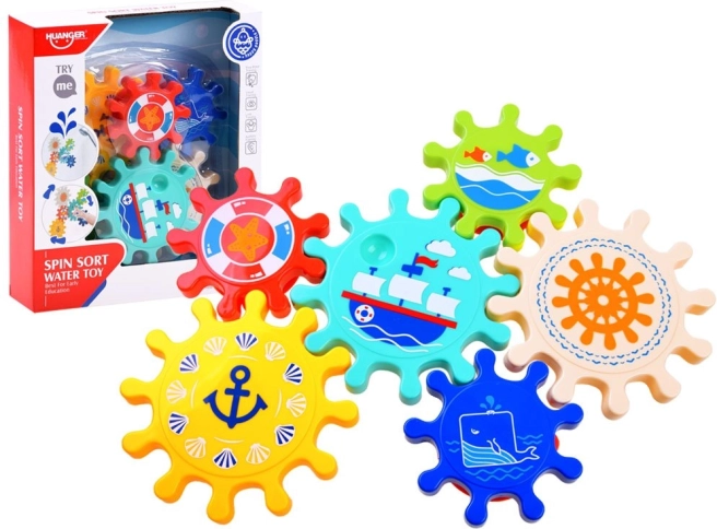 Värvilised veerattad vette