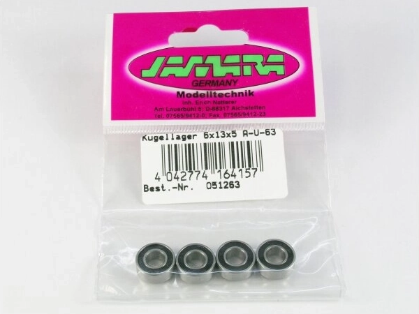 Kuullaager Jamara 6 × 13 × 5 mm, 4 tk