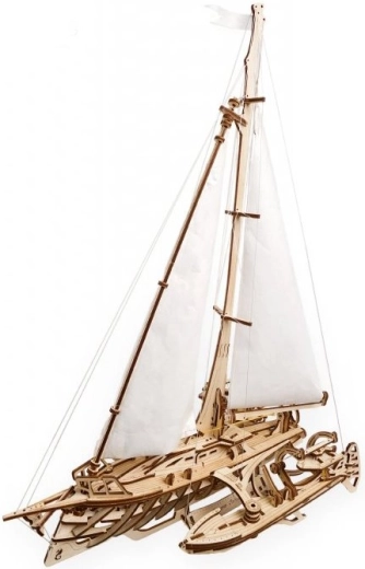 Ugears 3D puidust mehaaniline purjekas Merihobus – trimaraan