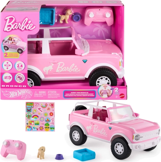 Barbie Hot Wheels kaugjuhtimisega roosa Ford Bronco RC