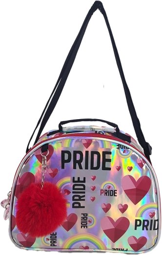 Laste südamekujuline käekott Pride 25 cm