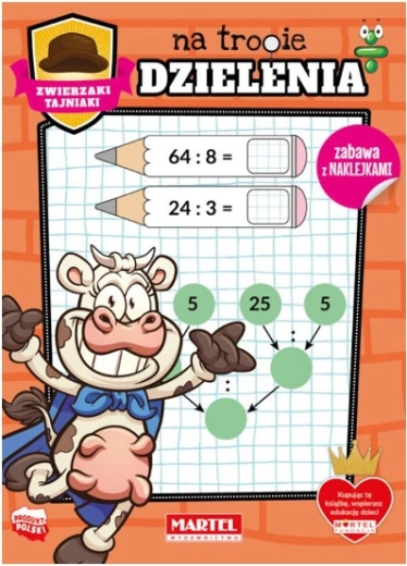 Animal Secret Agents on the Trail of Division with Stickers
