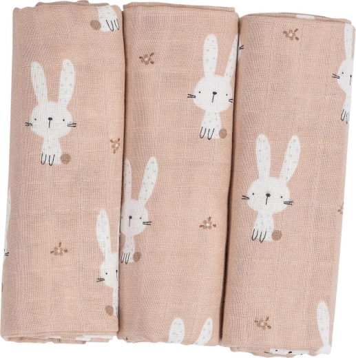 FreeON Bubaba riidest mähkmed beige bunnys - 3 tk