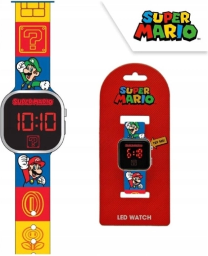 Laste LED-digitaalkell Super Mario