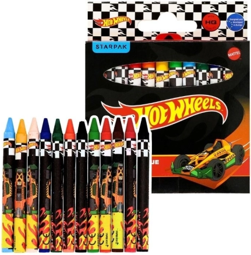Vahakriidid Hot Wheels Black, 12 värvi