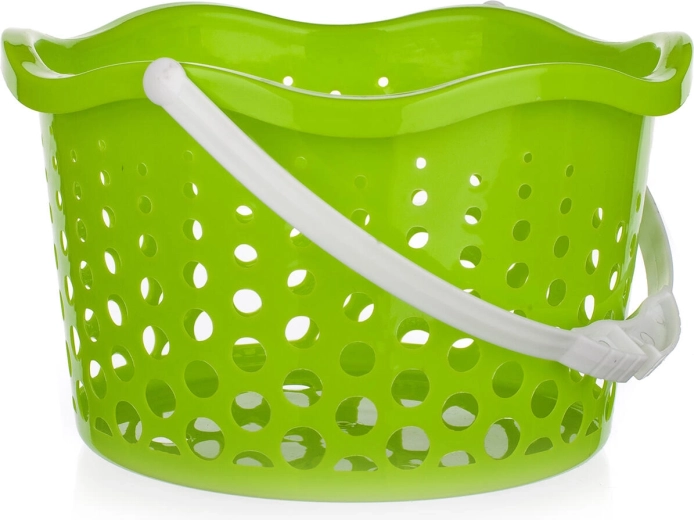 Praktiline riputatav pesulõksukorv, roheline, plastist, läbimõõt 19 cm