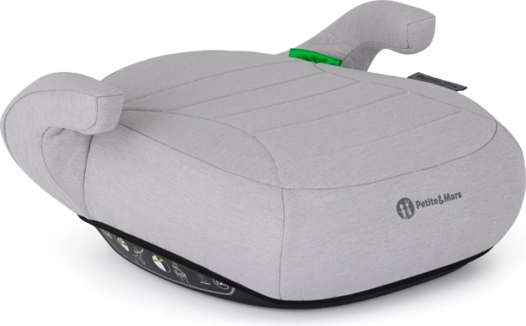 PETITE&MARS Zuno Gentle Grey booster seat for children 125–150 cm
