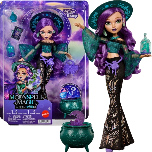 Monster High Moonspell High Willow Thorne nukk 26 cm koos tarvikutega