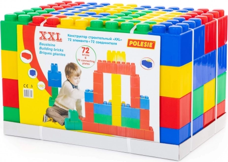 Suur ehituskomplekt XXL klotsid – 72 osa