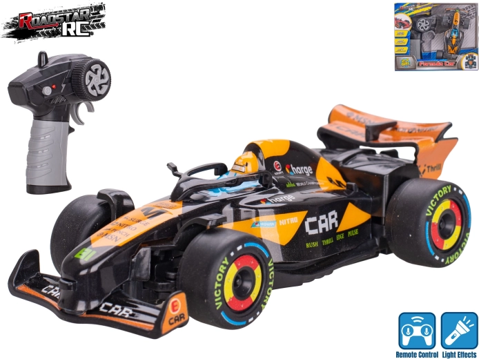 Roadstar RC Formula Car with Lights 13.5 cm 2.4 GHz Black