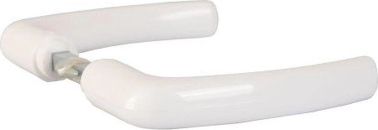 Klassik käepide nelikandiga, valge, 1 paar