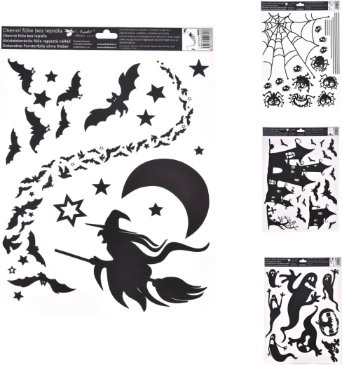 Halloween Decorative Window Film 30 × 42 cm (mix of 4 designs)