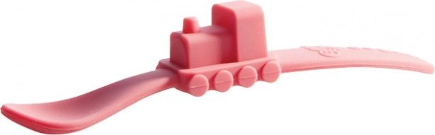 Oogaa Pink Silicone Kids Spoon