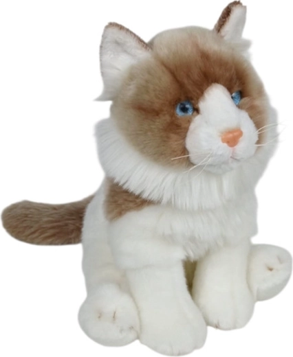 Plush Ragdoll Cat Sitting 28 cm