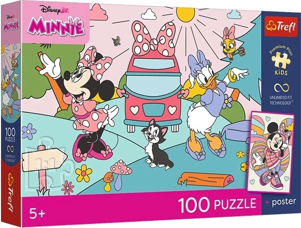 Premium Plus children's puzzle Minnie Mouse Pink Adventure 100 pieces