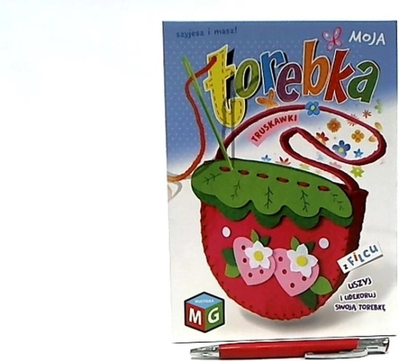 Moja Felt Handbag – Strawberries
