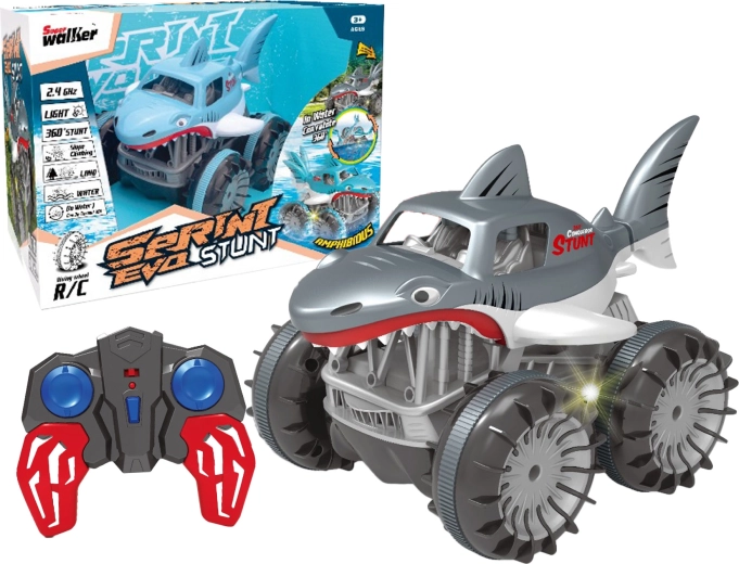 R/C amfiibne trikiauto Hai 4WD 2,4 GHz