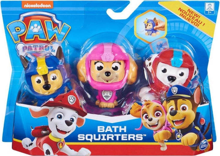 Paw Patrol – 3 vannimänguasja komplekt