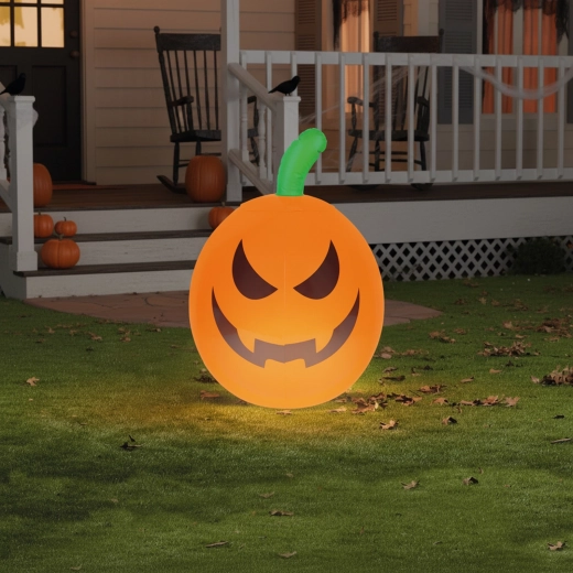 Täispuhutav Halloweeni kõrvits RGB LED-valgustusega, 40 cm