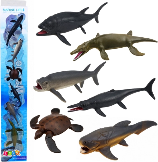Marine Life mereloomade minifiguuride komplekt (6 tk, 6–9 cm)