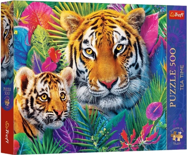 Puzzle Premium plus 500 Tea time – tiigrid džunglis