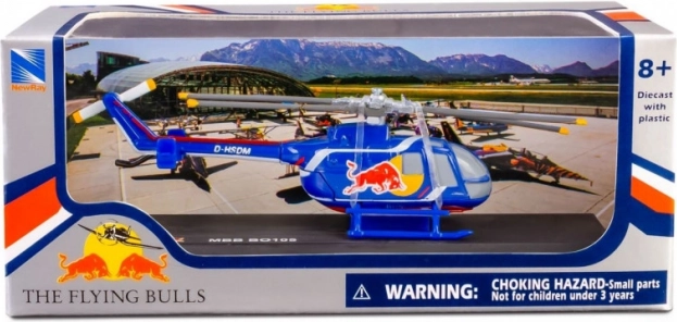 Helikopteri metallmudel MBB BO 105 THE FLYING BULLS 1:90