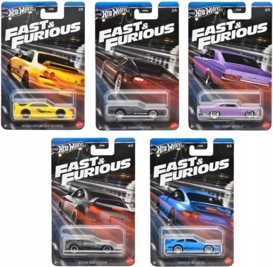 Hot Wheels Fast & Furious – kogumisautod 1:64, mudelite valik