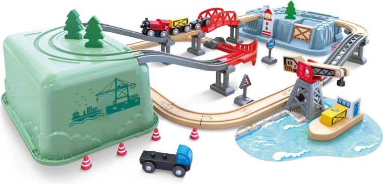 Rongirada karbis Sadam HAPE Railway Bucket Harbour Set