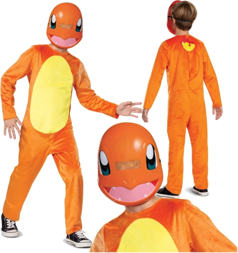 Laste Pokémon Charmanderi kostüüm Kigurumi 127–136 cm (7–8-aastastele)