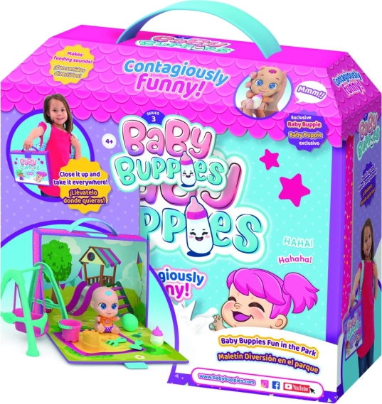 Baby Buppies beebinukk mängukomplekt kohvriga