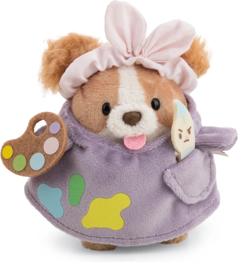 Nici MyMochi plüüsist kokkerspanjel Brushy 8 cm maalrikostüümi ja pintsliga
