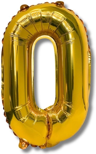 Fooliumõhupall number 0, kuldne 40 cm