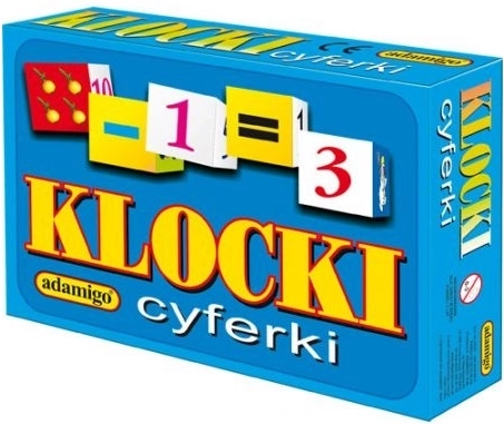Adamigo picture blocks with numbers (12 pieces)