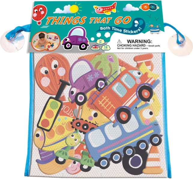 Transport Bath Stickers with Storage Net