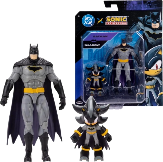 Jakks Pacific figuuride komplekt Shadow Batmani rollis ja Batman (Sonic the Hedgehog x DC Comics)