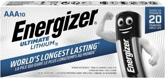 Energizer Ultimate Lithium AAA liitiumakud 10 tk