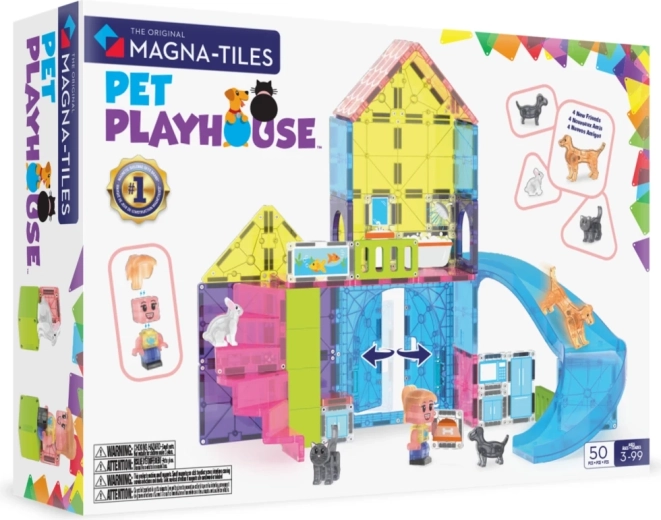 Magna-Tiles lemmikloomade mängumaja 50 osaga