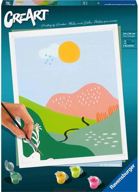 CreArt minimalistlik maastik numbrite järgi maalimine Ravensburger