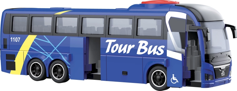 City Service Car city bus 1:16 blue