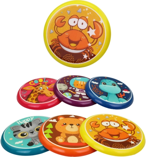 Children's plastic frisbee with an animal picture - 1 piece