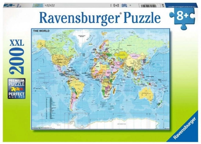 Ravensburger maailmakaart – pusle 200 tükki