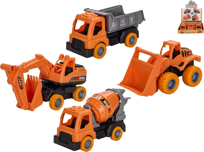 Hõõrdmootoriga ehitusauto 16 cm