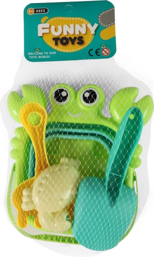 Crab Sand Set – Collapsible Bucket, Shovel, Rake and Molds